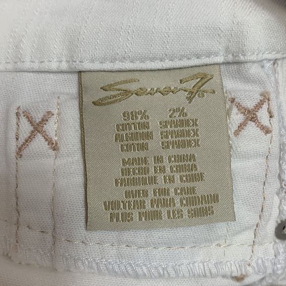 Seven7 Ladies Bootcut White Jeans Sz 10 - Picture 8 of 8